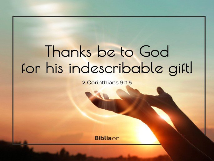 Thanks Be to God for His Indescribable Gift Png File for Sublimation/ Bible  Verse Png File/png Digital Download - Etsy