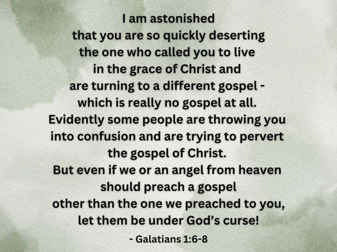Galatians 1:6-8