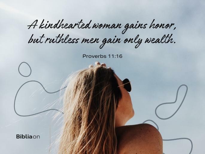 A kindhearted woman gains honor