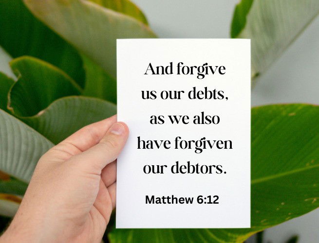 and forgive our debts