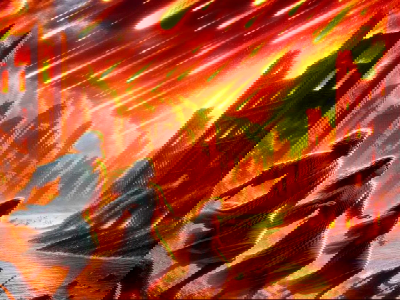 Destruction of Sodom and Gomorrah, Lot and his family flee