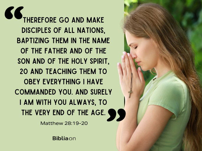 So go and make disciples of all nations