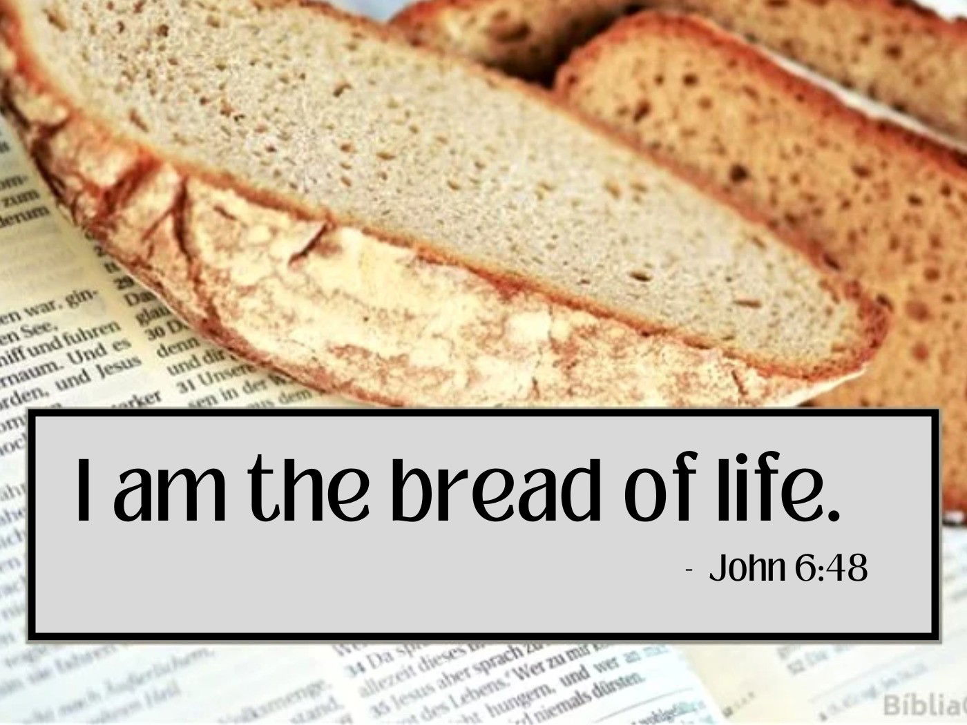 I am the bread of Life - John 6:35