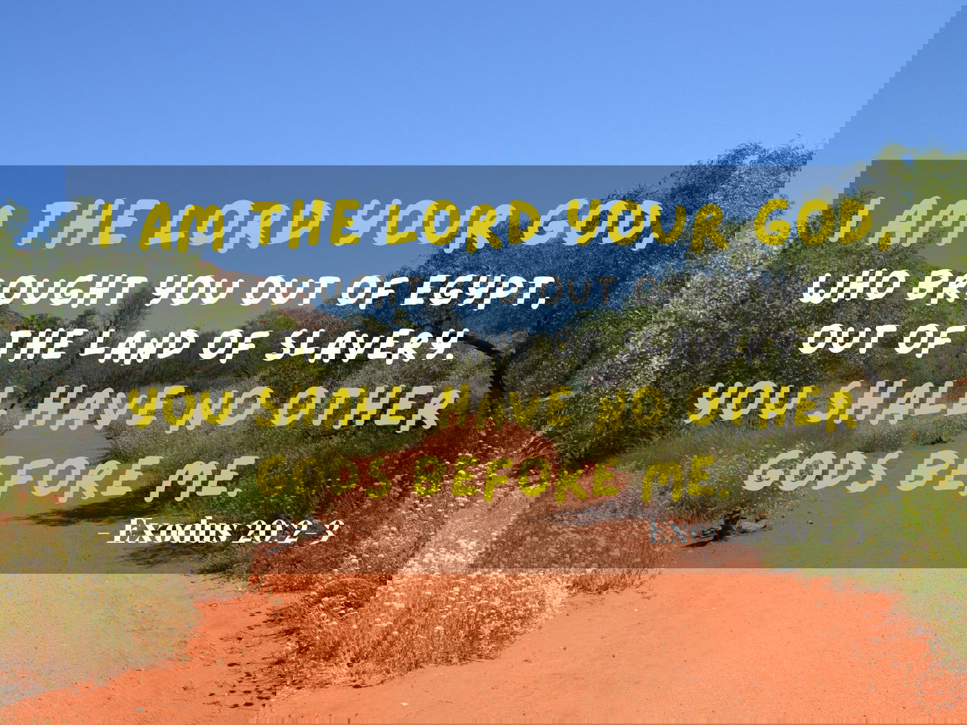 You shall have no other gods before me. Exodus 20:3