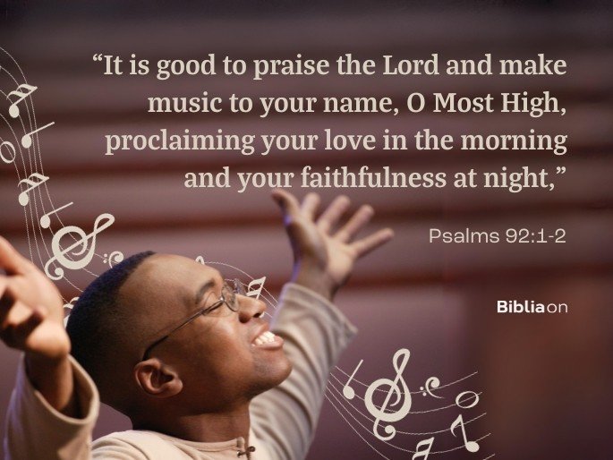 It is good to praise the Lord and make music to your name
