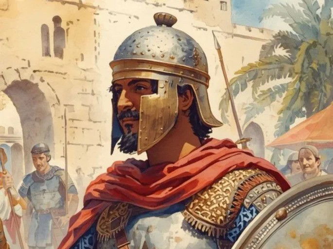 An illustrative representation of Joab, the nephew of King David