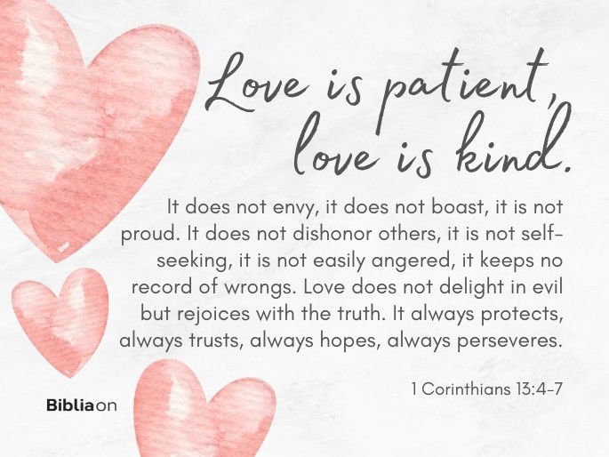 Love is patient