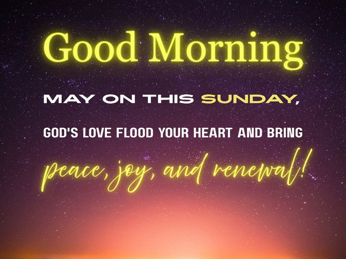 May on this Sunday, God‘s love flood your heart and bring peace, joy, and renewal