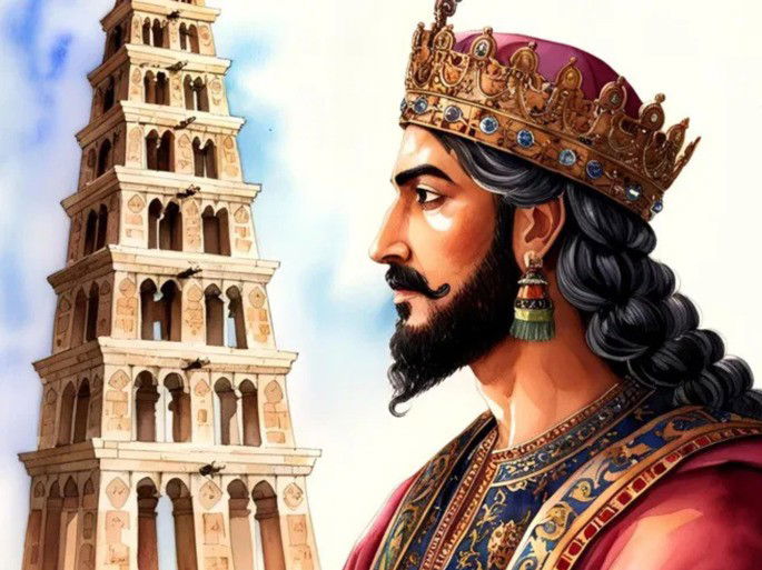 An illustrative representation of Nimrod, the founder of Babel