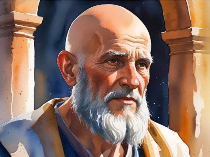 An illustrative representation of Prophet Elisha