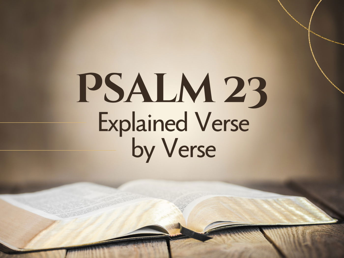 Psalm 23 Explained Verse by Verse (A Bible Study) - Bible