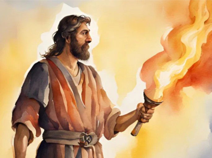 Representation of Gideon, also known as Jerubbaal