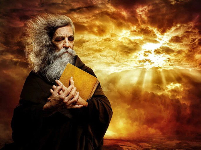 An illlustrative representation of a Prophet in the Bible