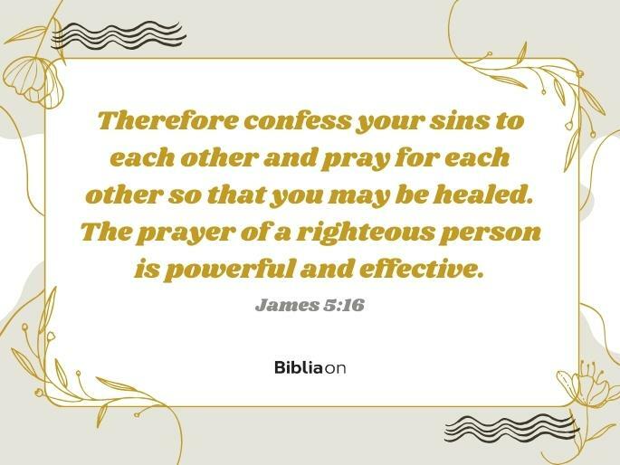 Therefore confess your sins