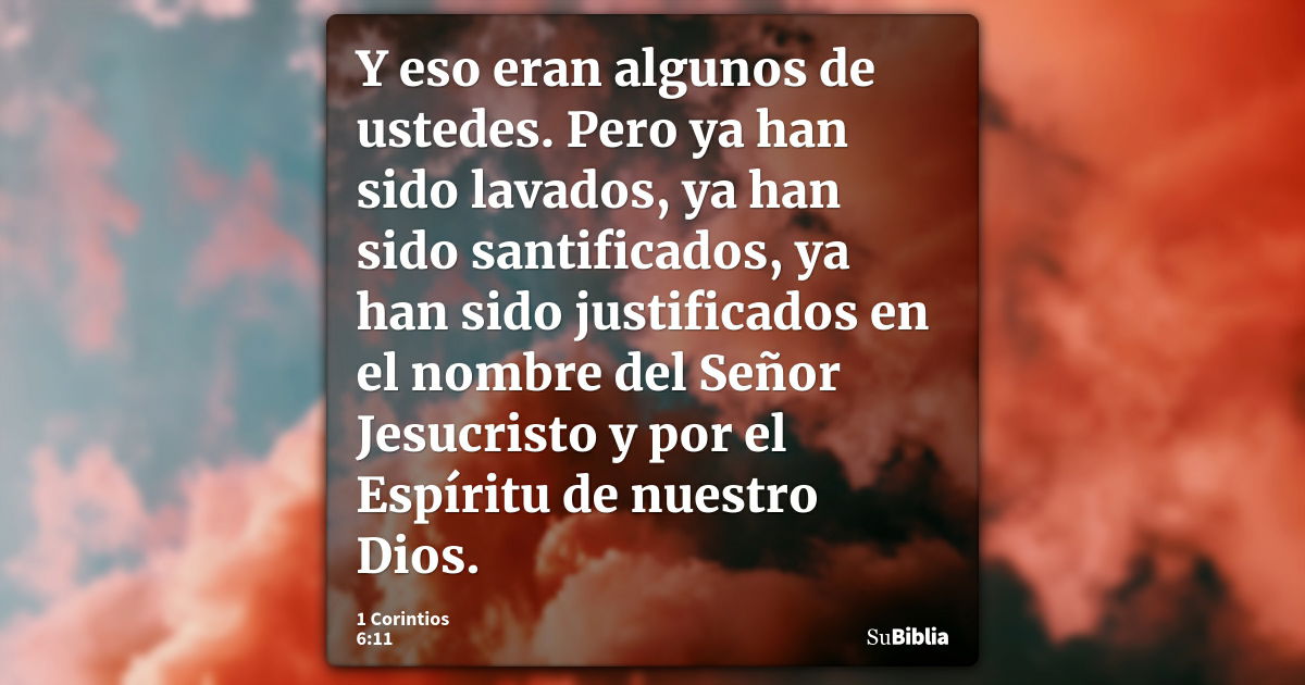 1 Corintios 6 11 Biblia