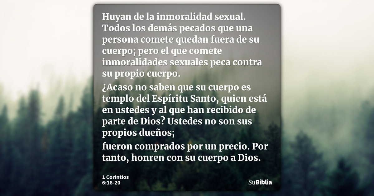 1 Corintios 6 18 20 Explicacion