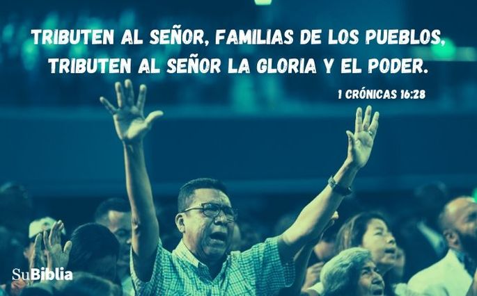 Tributen al Señor, familias de los pueblos, tributen al Señor la gloria y el poder. (1 Crónicas 16:28)