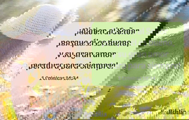 ¡Alaben al Señor porque él es bueno, y su gran amor perdura para siempre! (1 Crónicas 16:34)