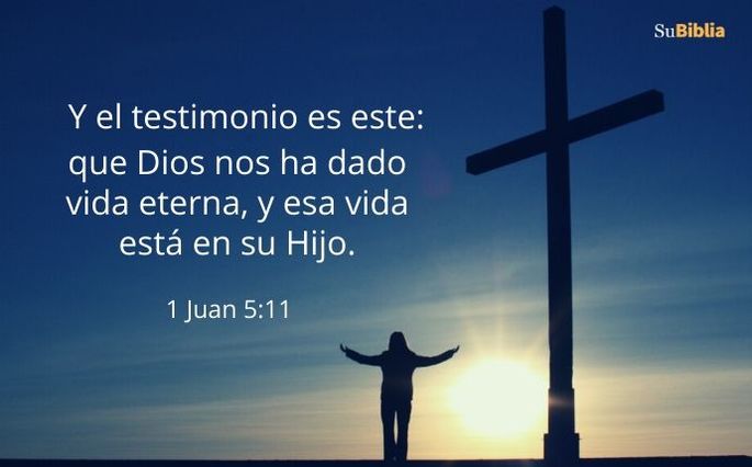 Y el testimonio es este: que Dios nos ha dado vida eterna, y esa vida está en su Hijo. (1 Juan 5:11)
