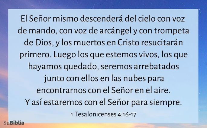 1 Tesalonicenses 4:16-17