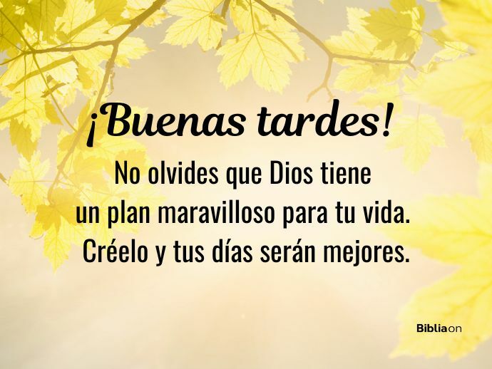 Bendiciones de buenas tardes 51 mensajes para inspirar Biblia