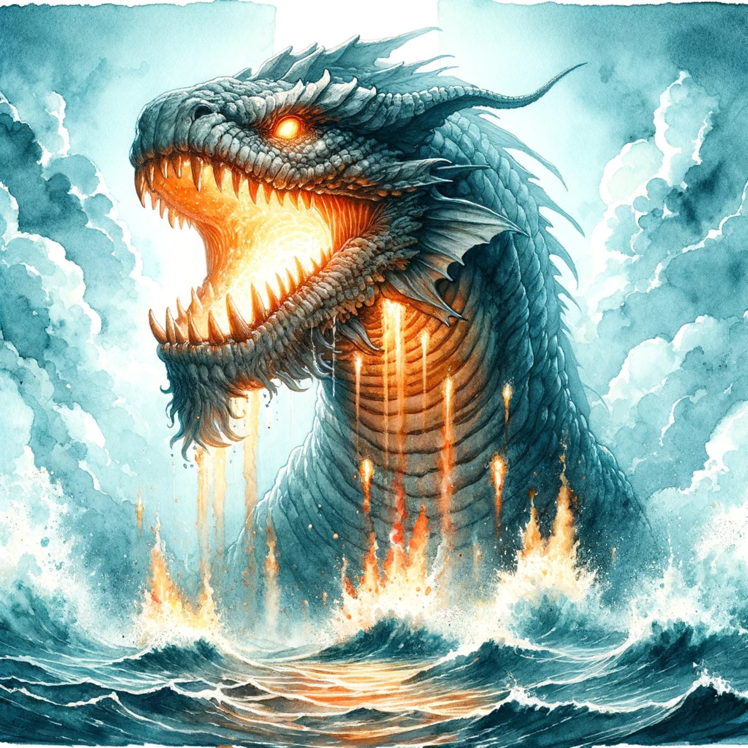 Leviatán, monstruo marino mencionado en la Biblia