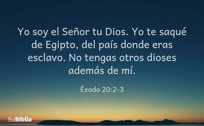 Éxodo 20:2-3