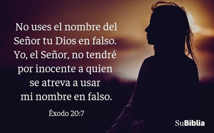 Éxodo 20:7
