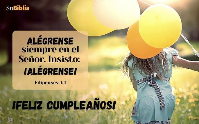 Alégrense siempre en el Señor. Insisto: ¡Alégrense! (Filipenses 4:4)