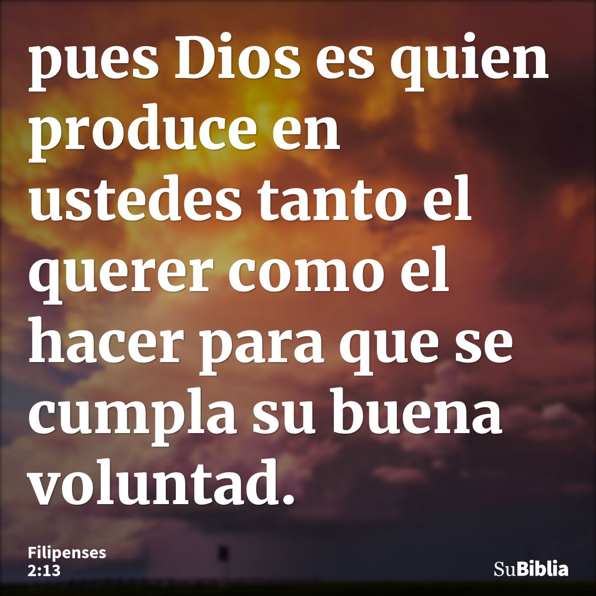 Filipenses 2:13 - Biblia