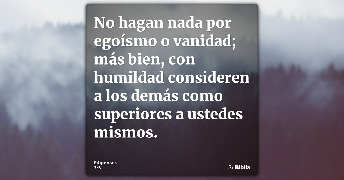 Filipenses 2:3 - Biblia