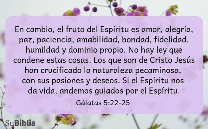 Gálatas 5:22-25