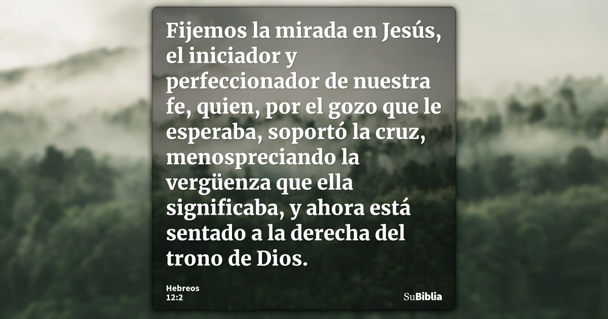 Hebreos 12:2 - Biblia