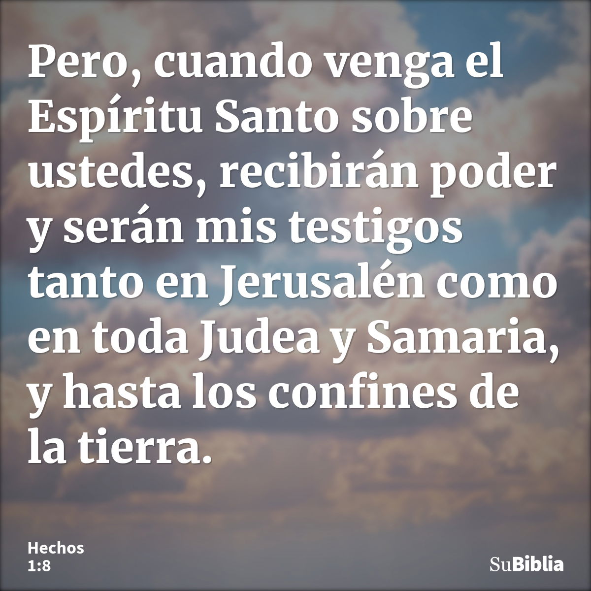 Hechos 1:8 - Biblia