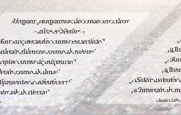 Isaías 1:18-19