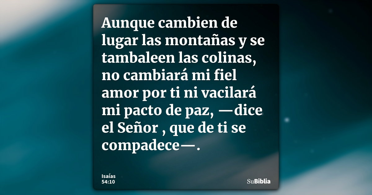 Isaías 54:10 - Biblia