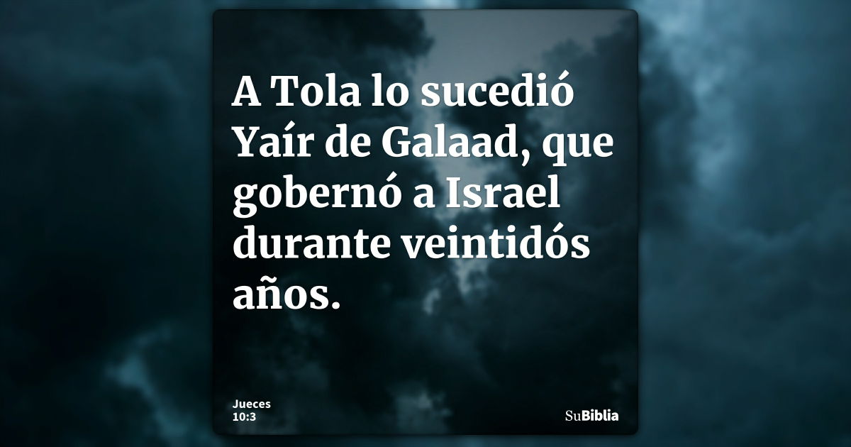 Jueces 10:3 - Biblia