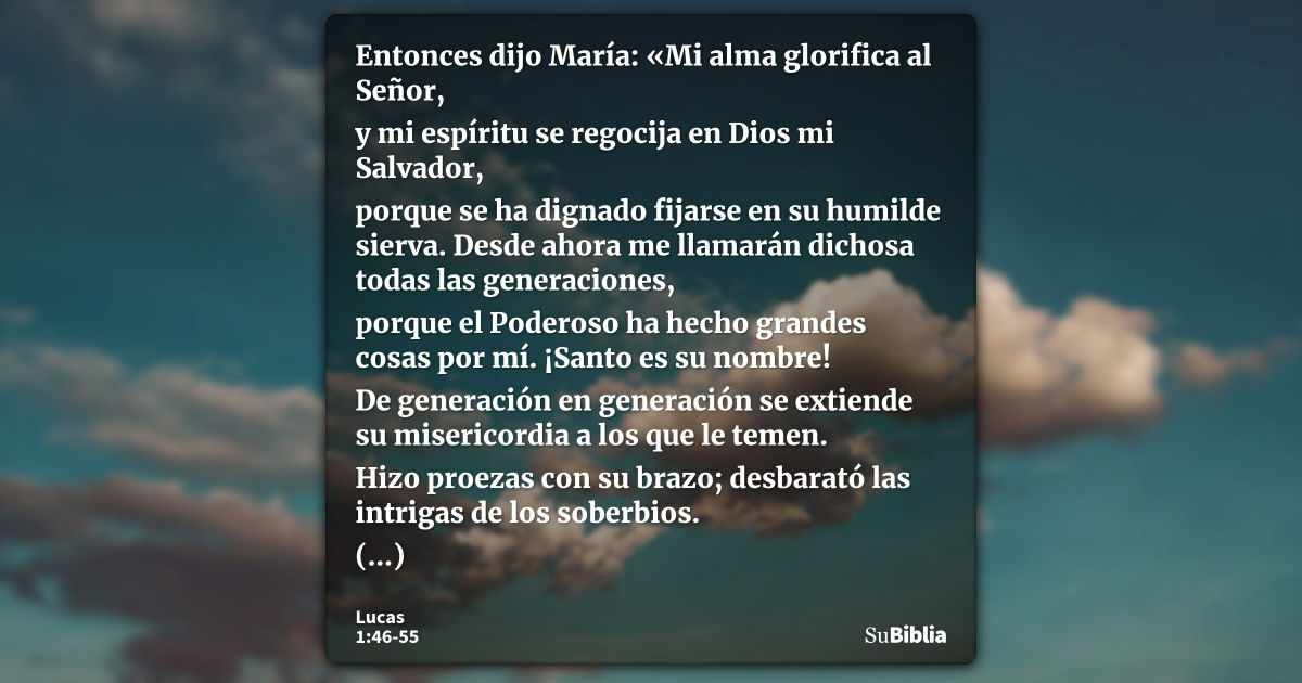 Lucas 1:46-55 - Biblia