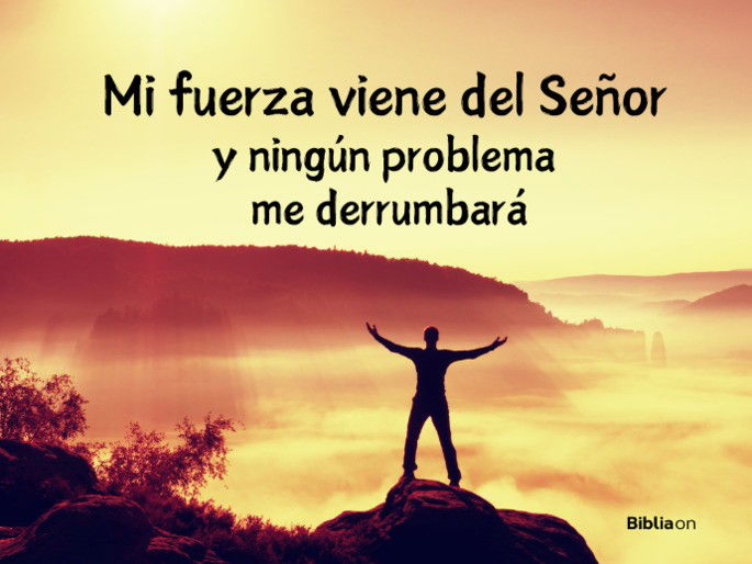 Mi fuerza viene del Señor y ningún problema me derrumbará