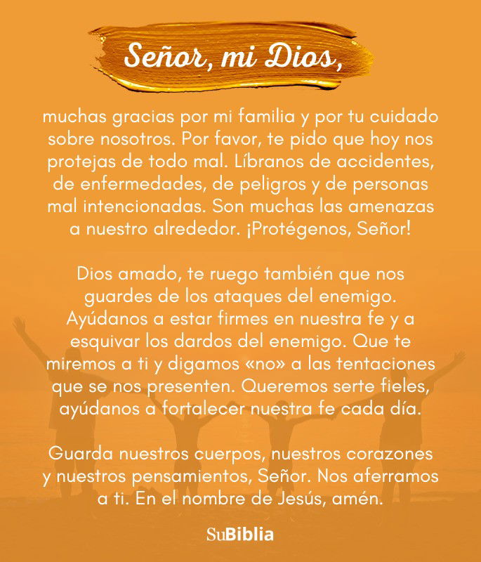 muchas gracias por mi familia