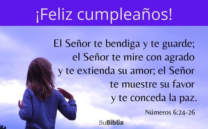 El Señor te bendiga y te guarde; el Señor te mire con agrado y te extienda su amor; el Señor te muestre su favor y te conceda la paz. (Números 6:24-26)