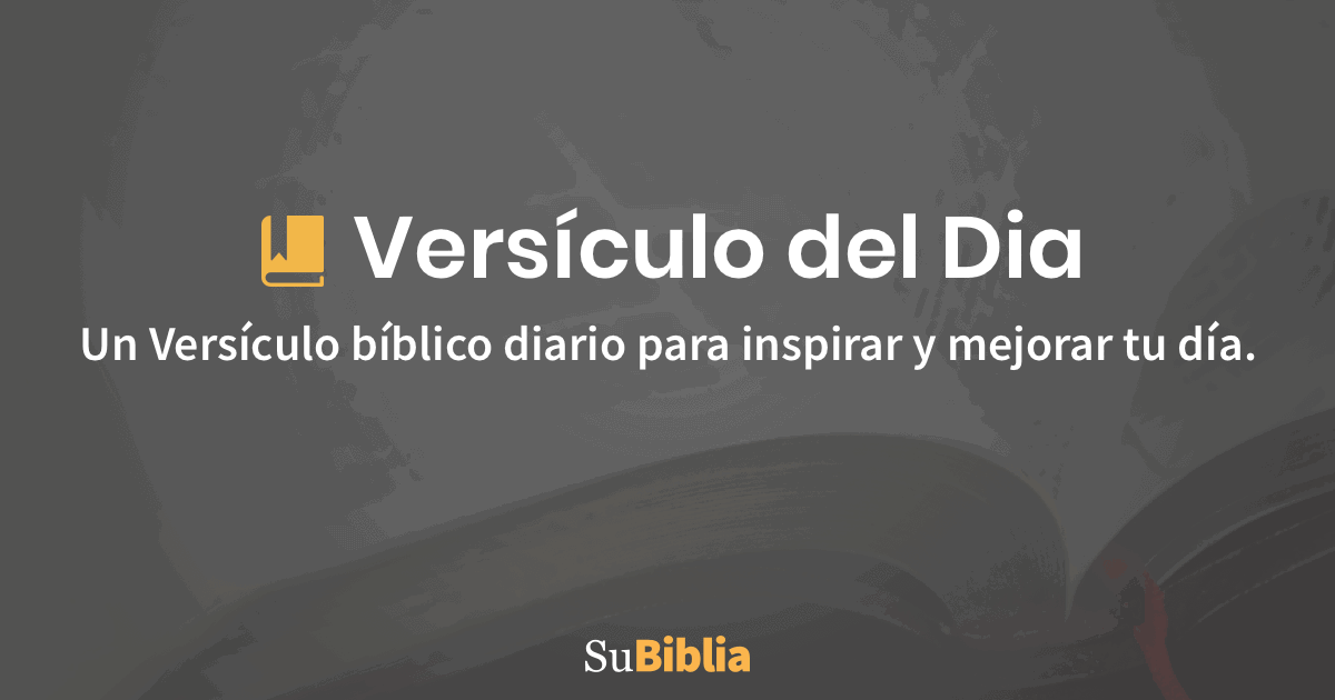 Vers Culo Del D A Biblia