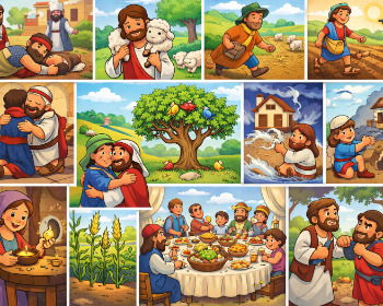 12 parábolas de Jesús para niños: aprendiendo sobre la fe, el amor y el perdón
