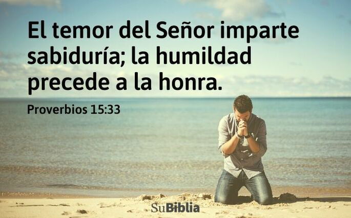 El temor del Señor imparte sabiduría; la humildad precede a la honra. (Proverbios 15:33)