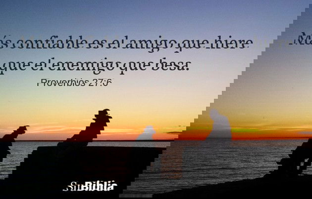 Más confiable es el amigo que hiere que el enemigo que besa. (Proverbios 27:6)
