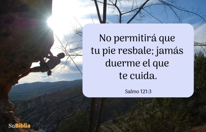 No permitirá que tu pie resbale; jamás duerme el que te cuida. (Salmo 121:3)