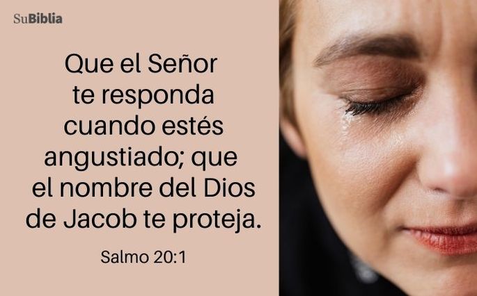 Que el Señor te responda cuando estés angustiado; que el nombre del Dios de Jacob te proteja. (Salmo 20:1)