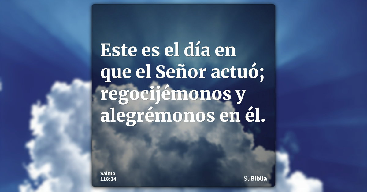Salmo 118 24 Biblia