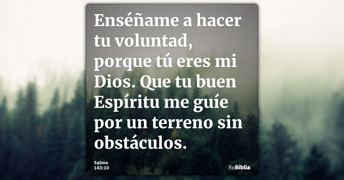 Salmo 143:10 - Biblia