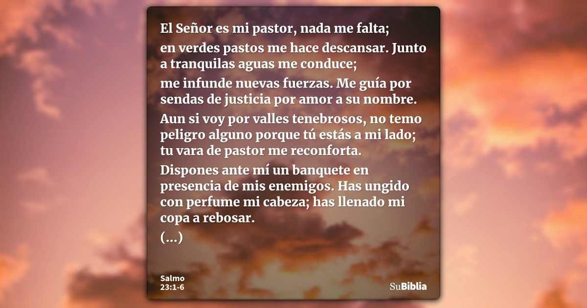 Salmo 23:1-6 - Bíblia